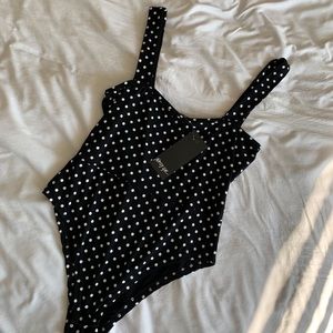 Polka dot body suit